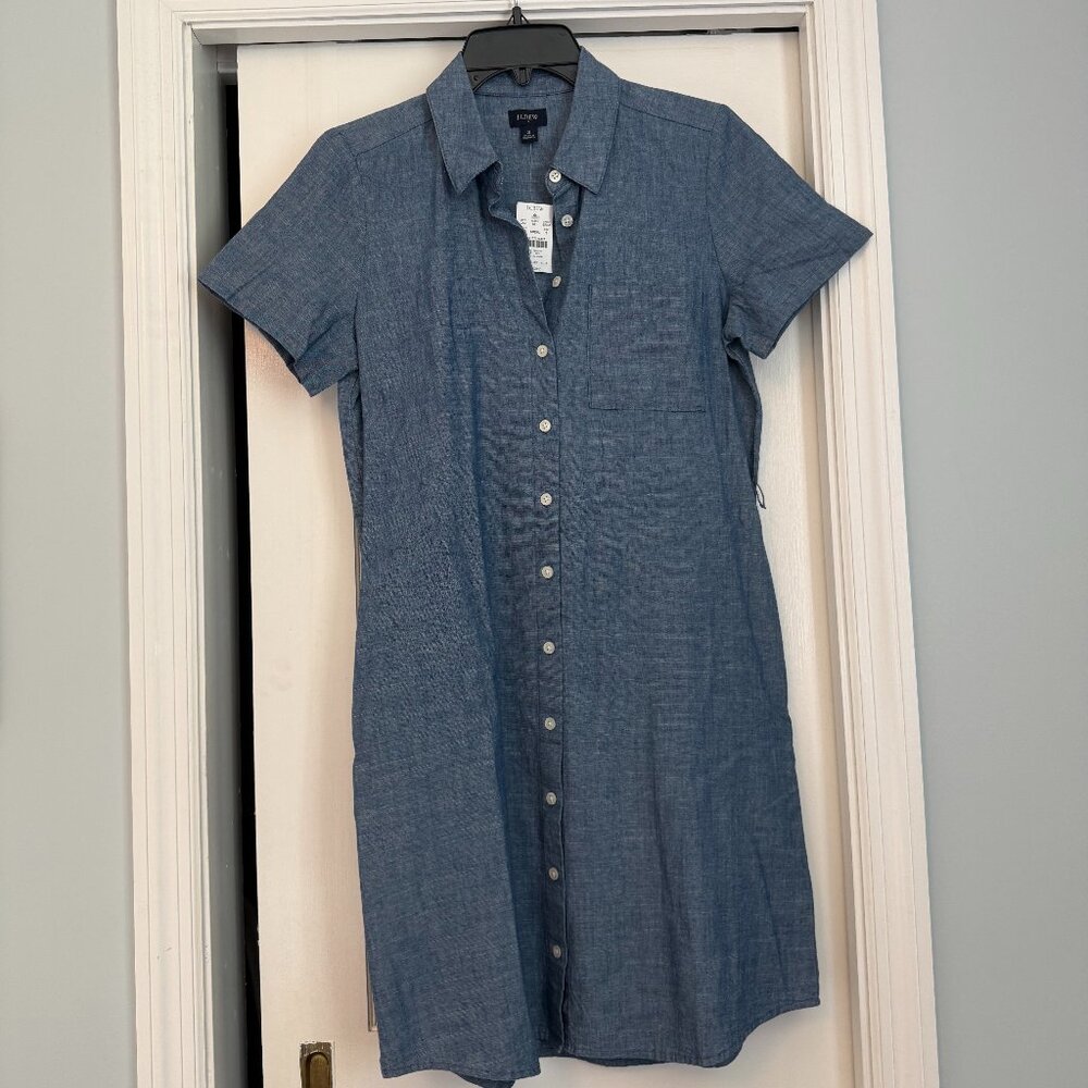 J. Crew Chambray Shirt Dress